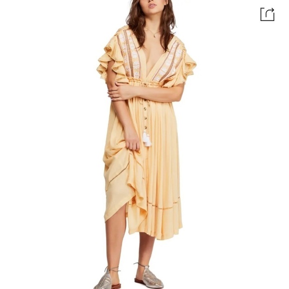Free People Will Wait For You Midi Dress - Picture 12 of 15